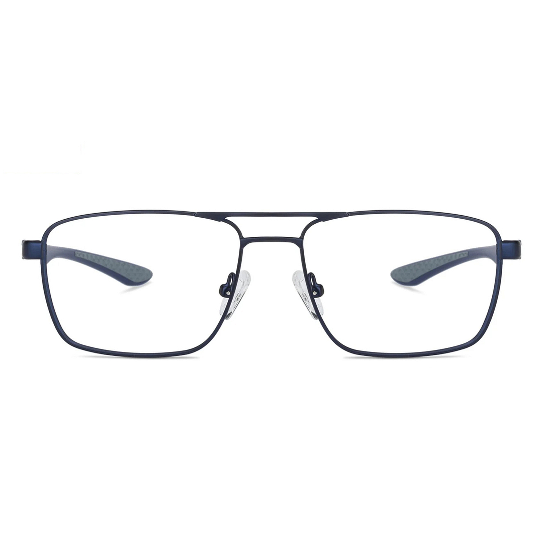 Buy Matte Blue Full Rim Rectangle Vincent Chase SLEEK STEEL VC