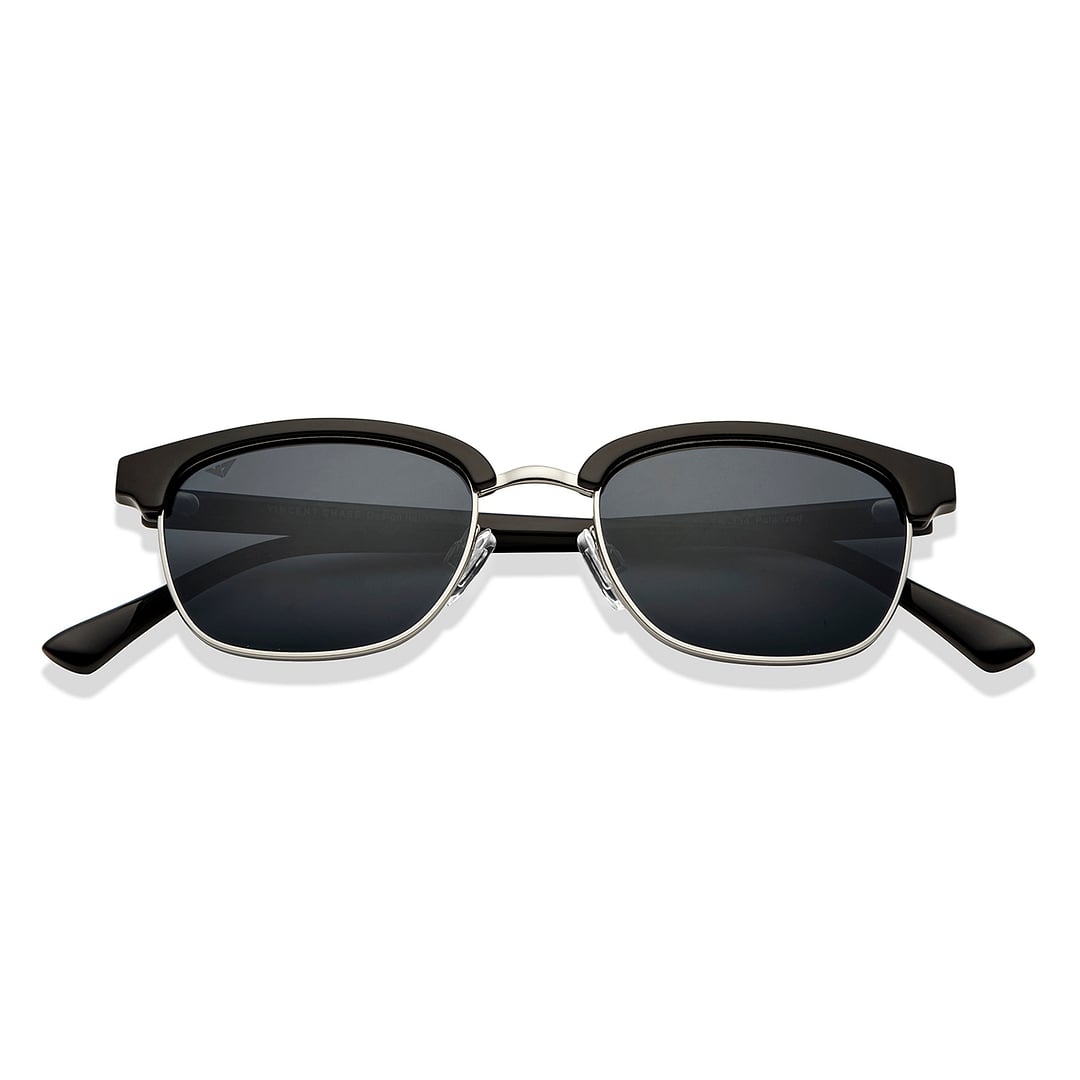 Vincent Chase Silver Full Rim Clubmaster left side