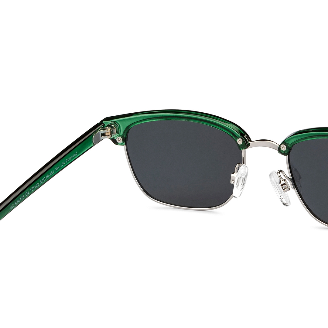 Vincent Chase Online Silver Full Rim Clubmaster right side