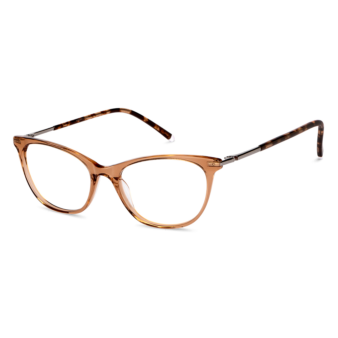 Vincent Chase Online Brown Transparent Full Rim Cat Eye right side