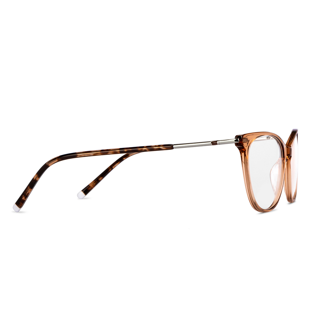 Vincent Chase Online Brown Transparent Full Rim Cat Eye left side