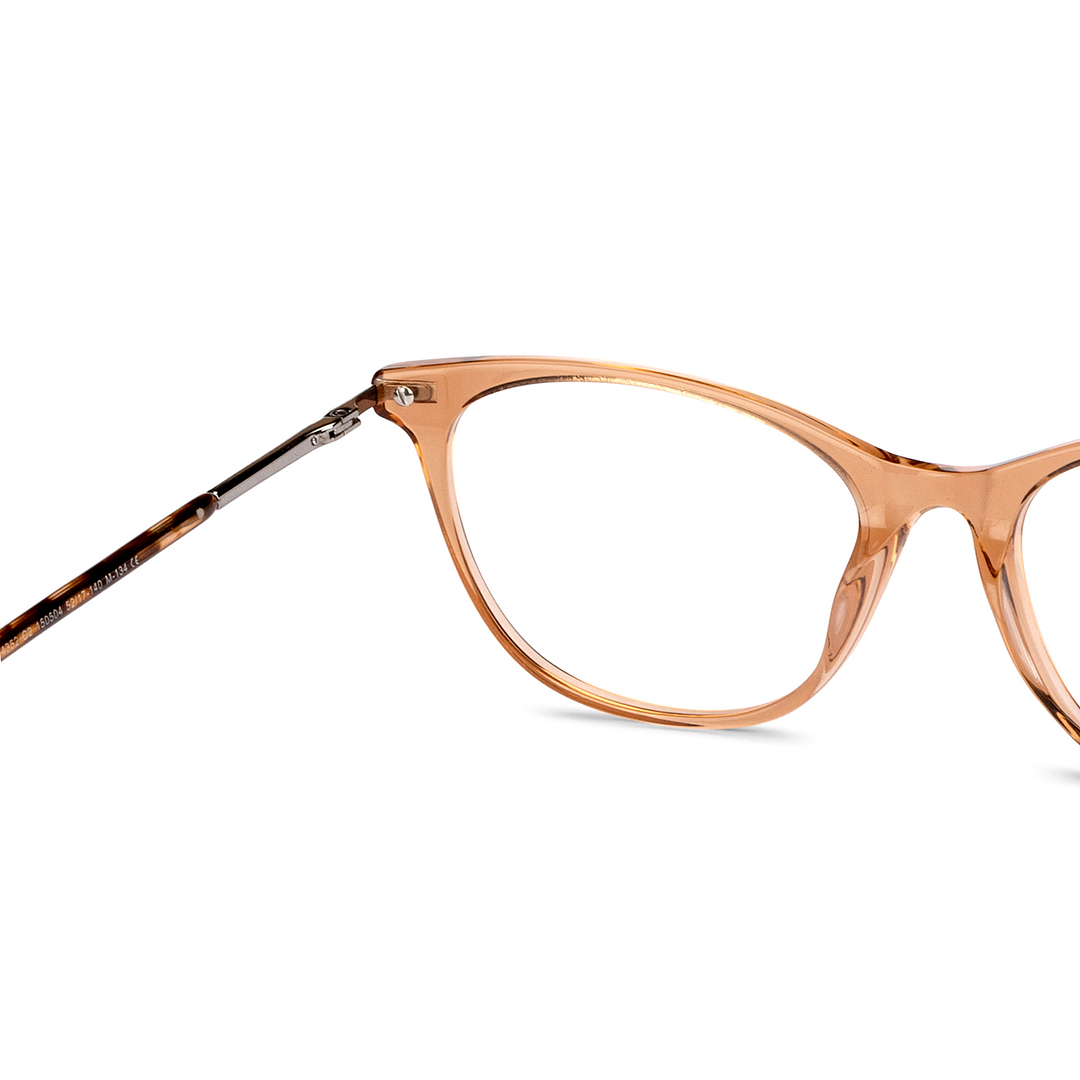 Vincent Chase Online Brown Transparent Full Rim Cat Eye right side