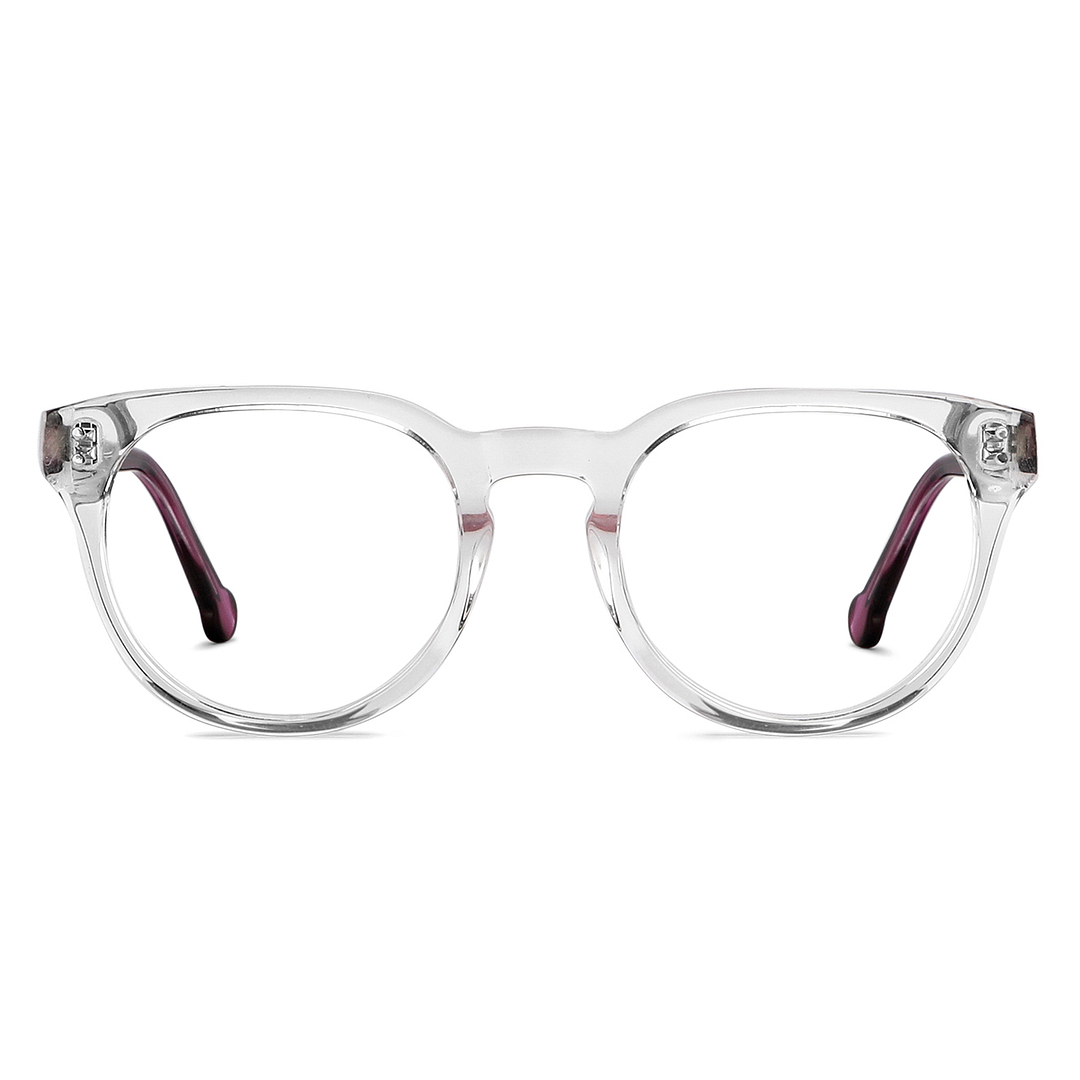 Vincent Chase Online Crystal Transparent Full Rim Round left side