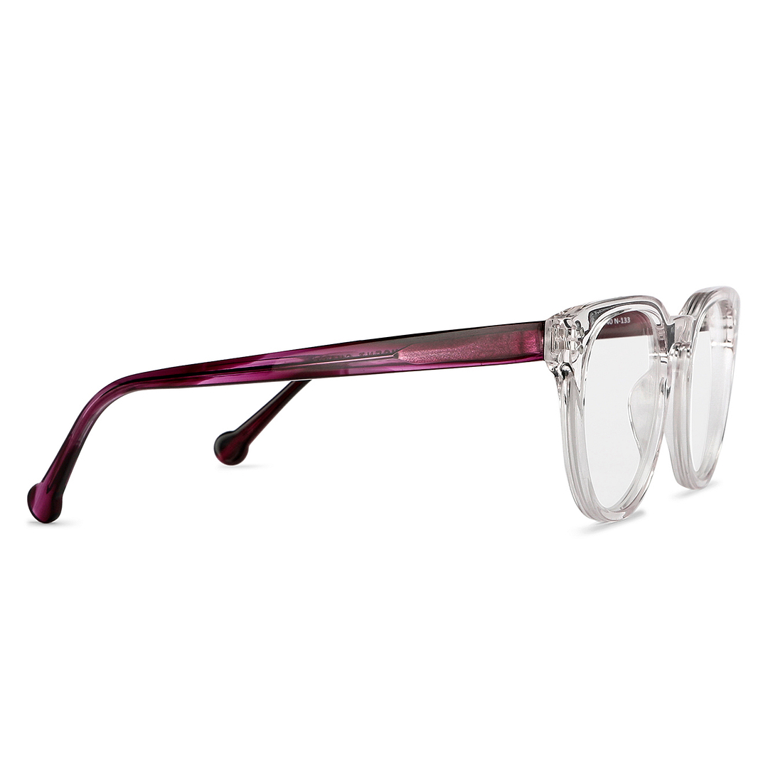 Vincent Chase Online Crystal Transparent Full Rim Round left side