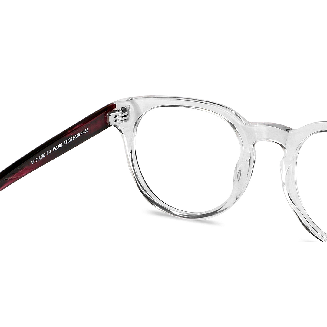 Vincent Chase Online Crystal Transparent Full Rim Round right side