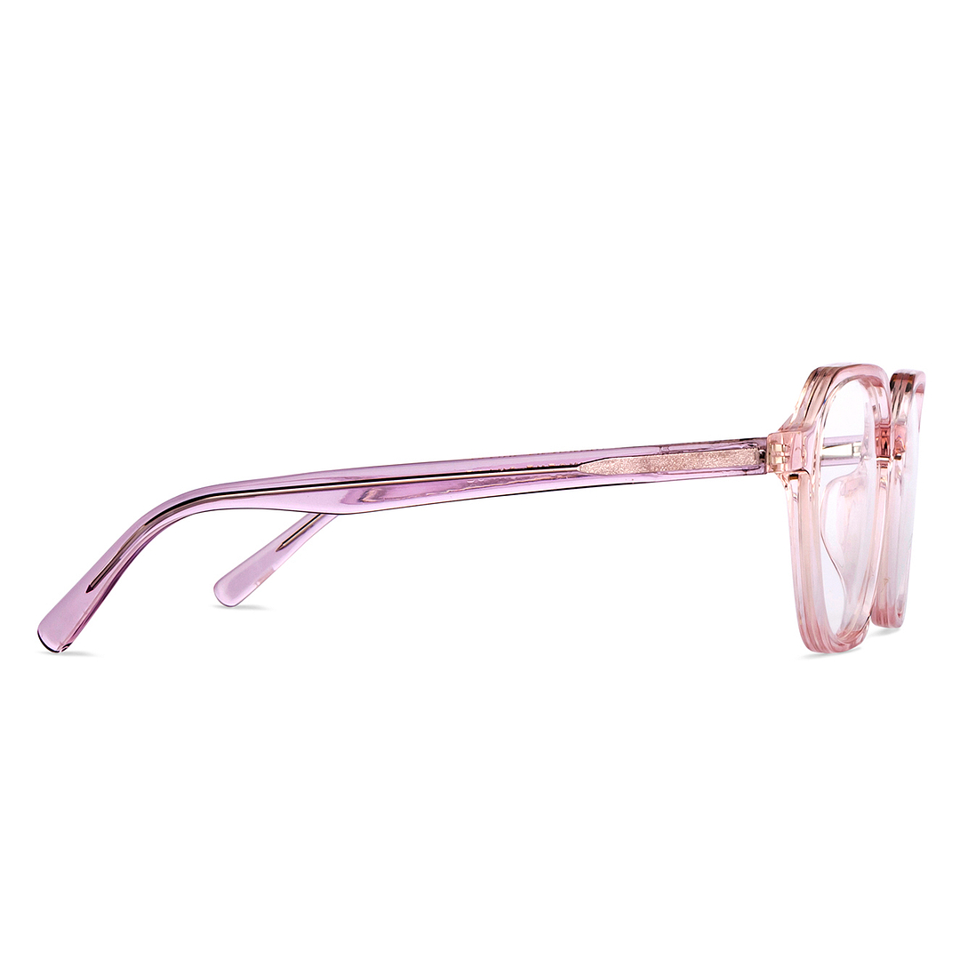 Vincent Chase Online Purple Transparent Full Rim Geometric left side