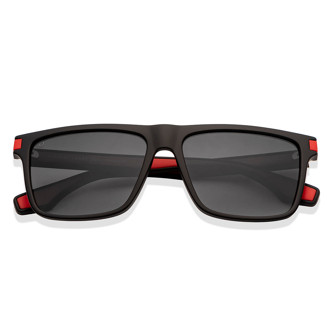 Vincent Chase Black Full Rim Rectangle left side