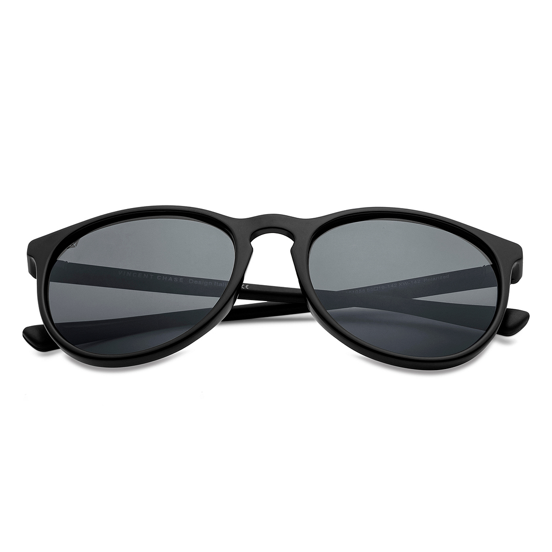 Vincent Chase Online Black Full Rim Round left side