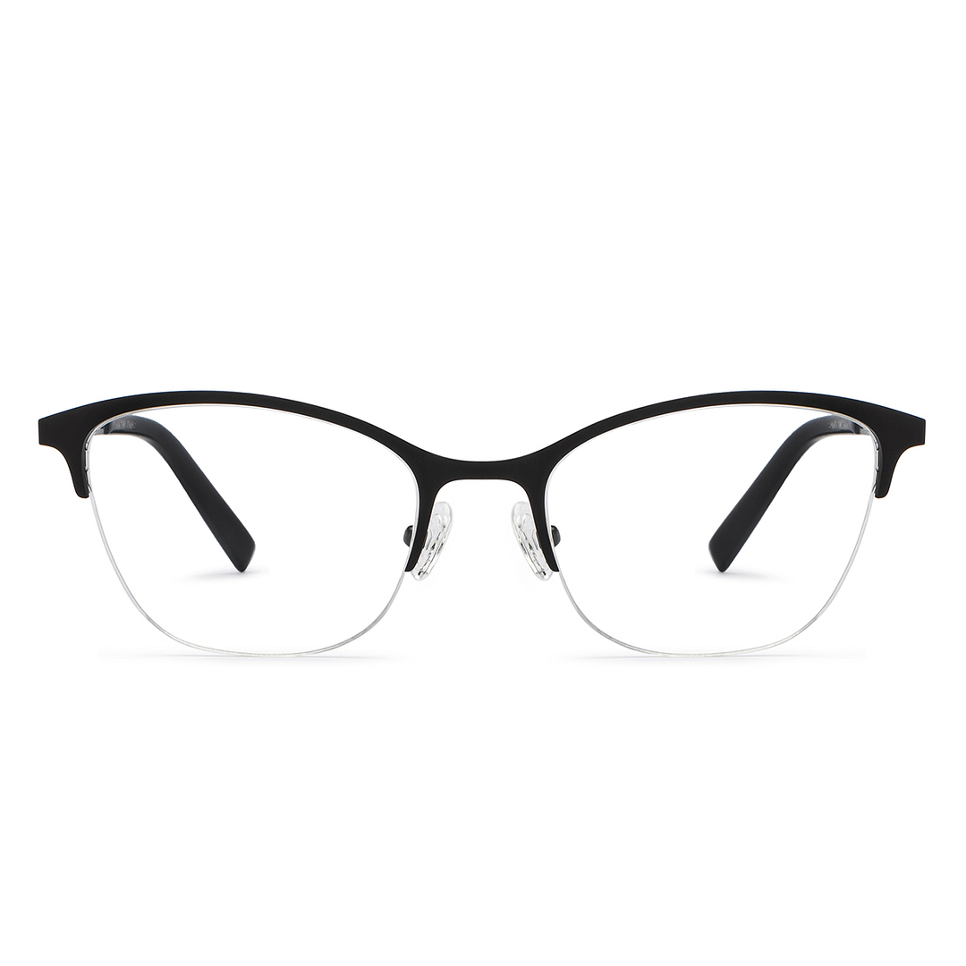 Vincent Chase Online Black Half Rim Cat Eye left side