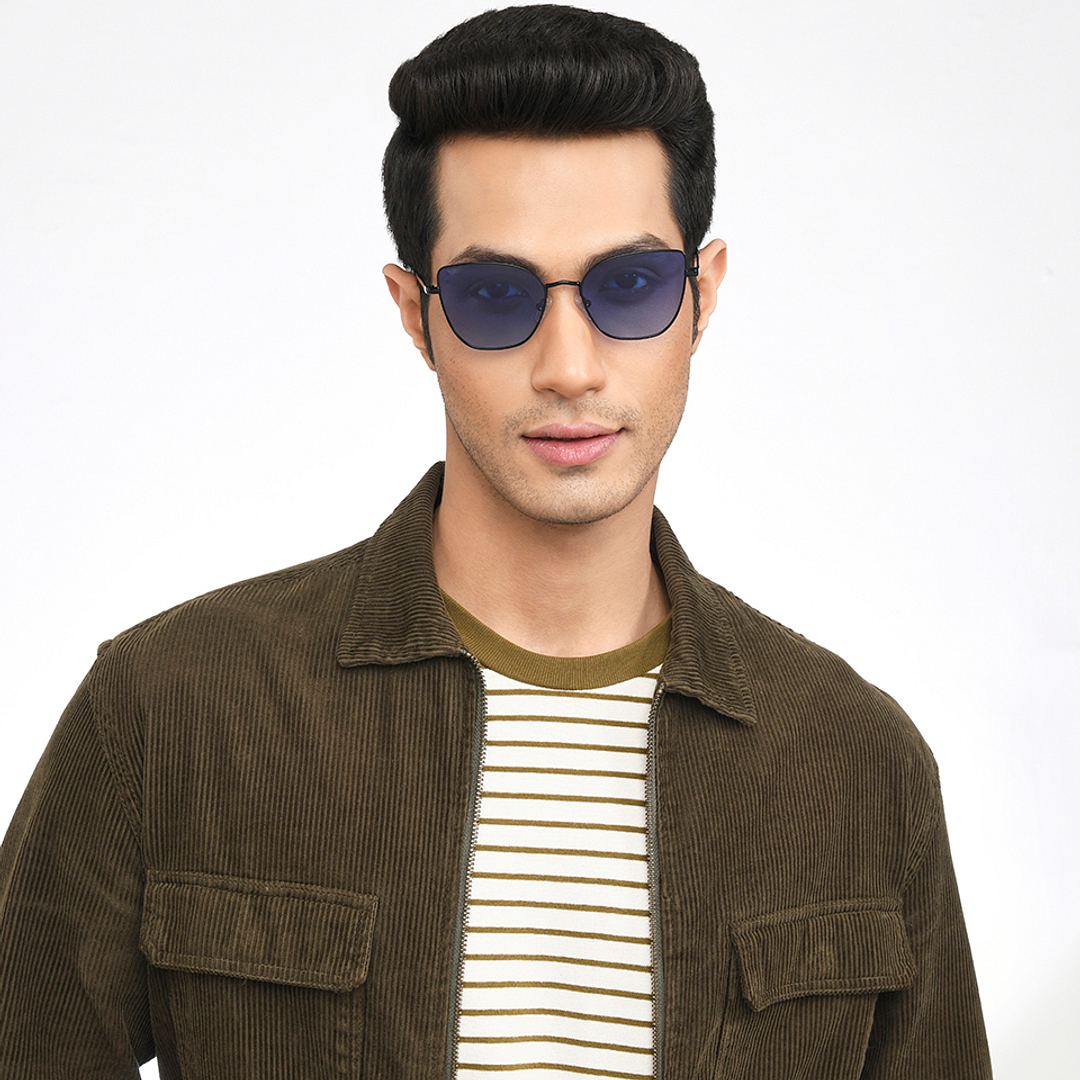 Vincent Chase Polarized Black Full Rim Cat Eye left side