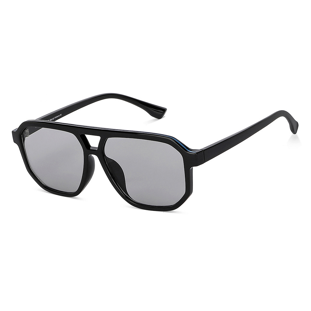 Vincent Chase Black Full Rim Geometric left side