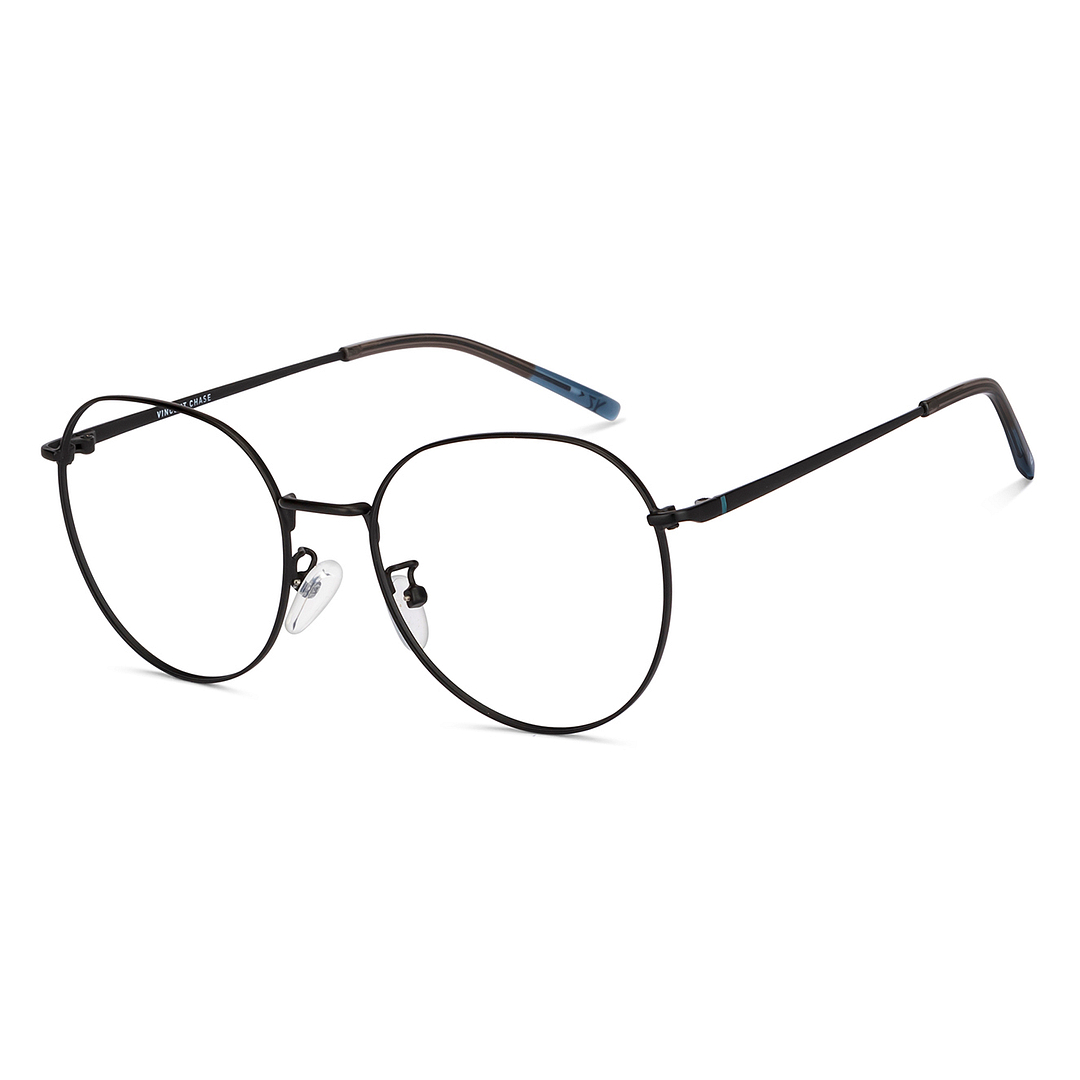 Vincent Chase Online Black Full Rim Round left side