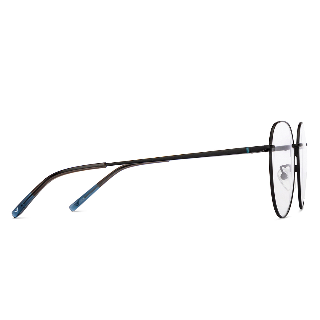 Vincent Chase Online Black Full Rim Round left side