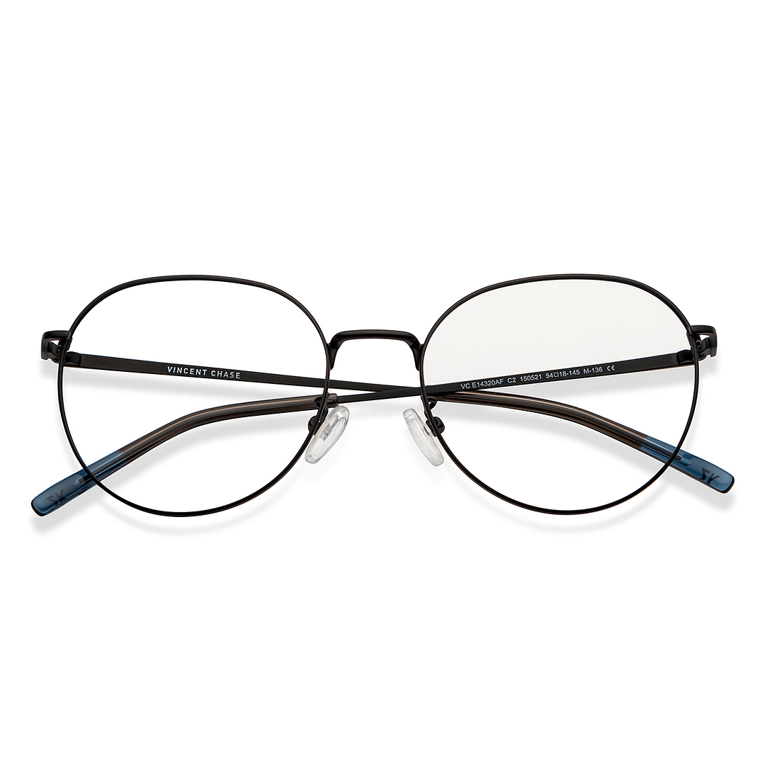 Vincent Chase Online Black Full Rim Round left side