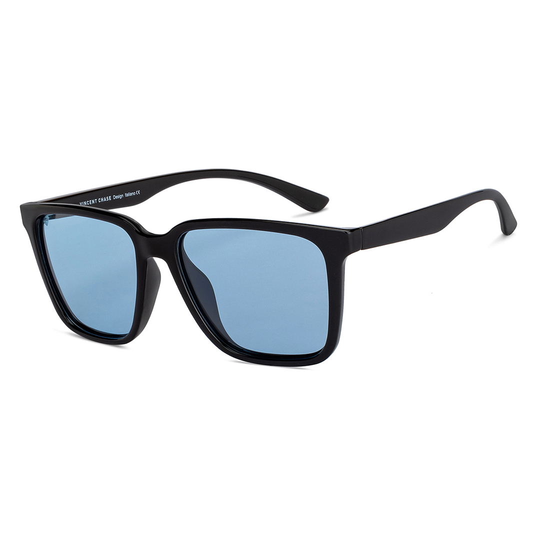 Vincent Chase Polarized Black Full Rim Square left side
