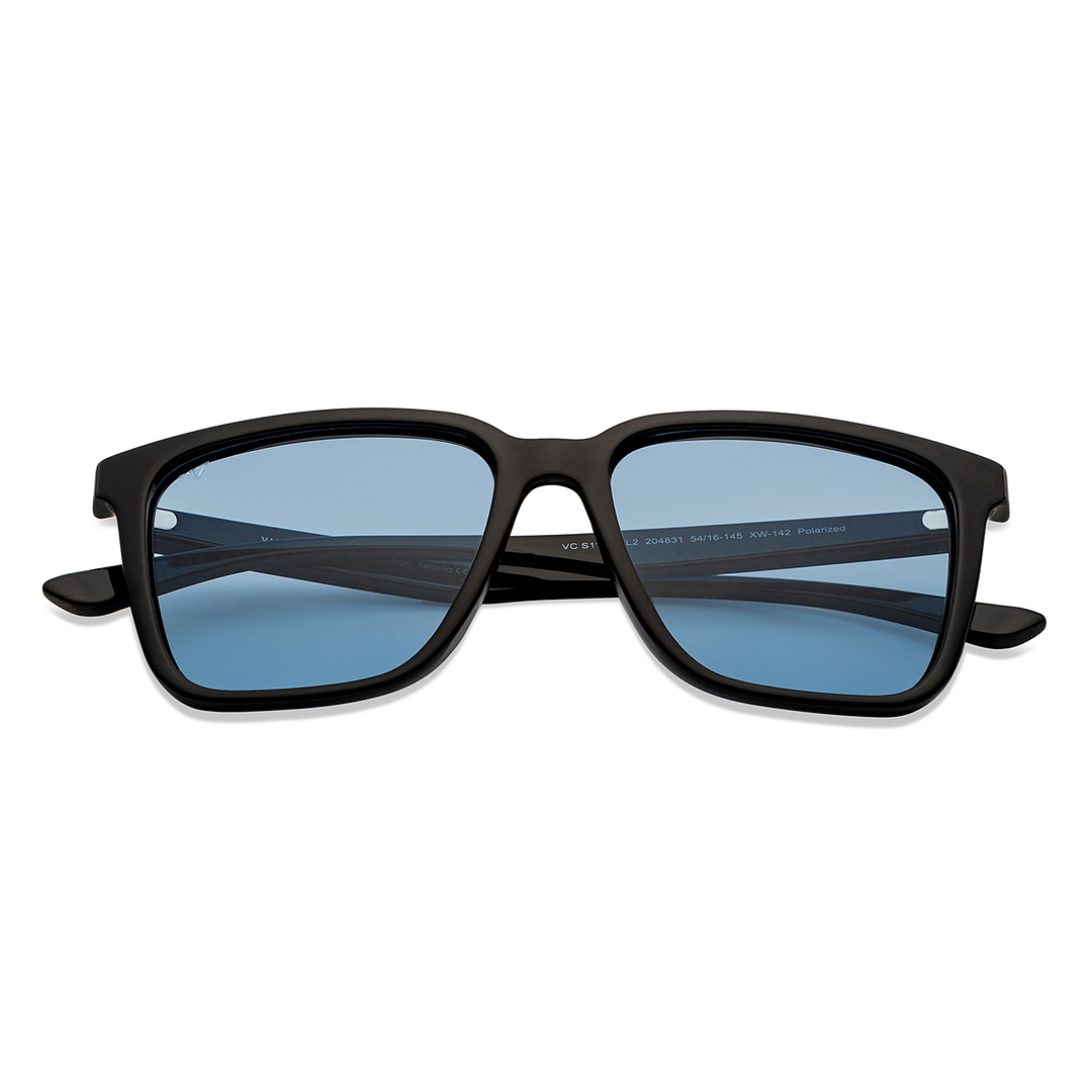 Vincent Chase Polarized Black Full Rim Square left side