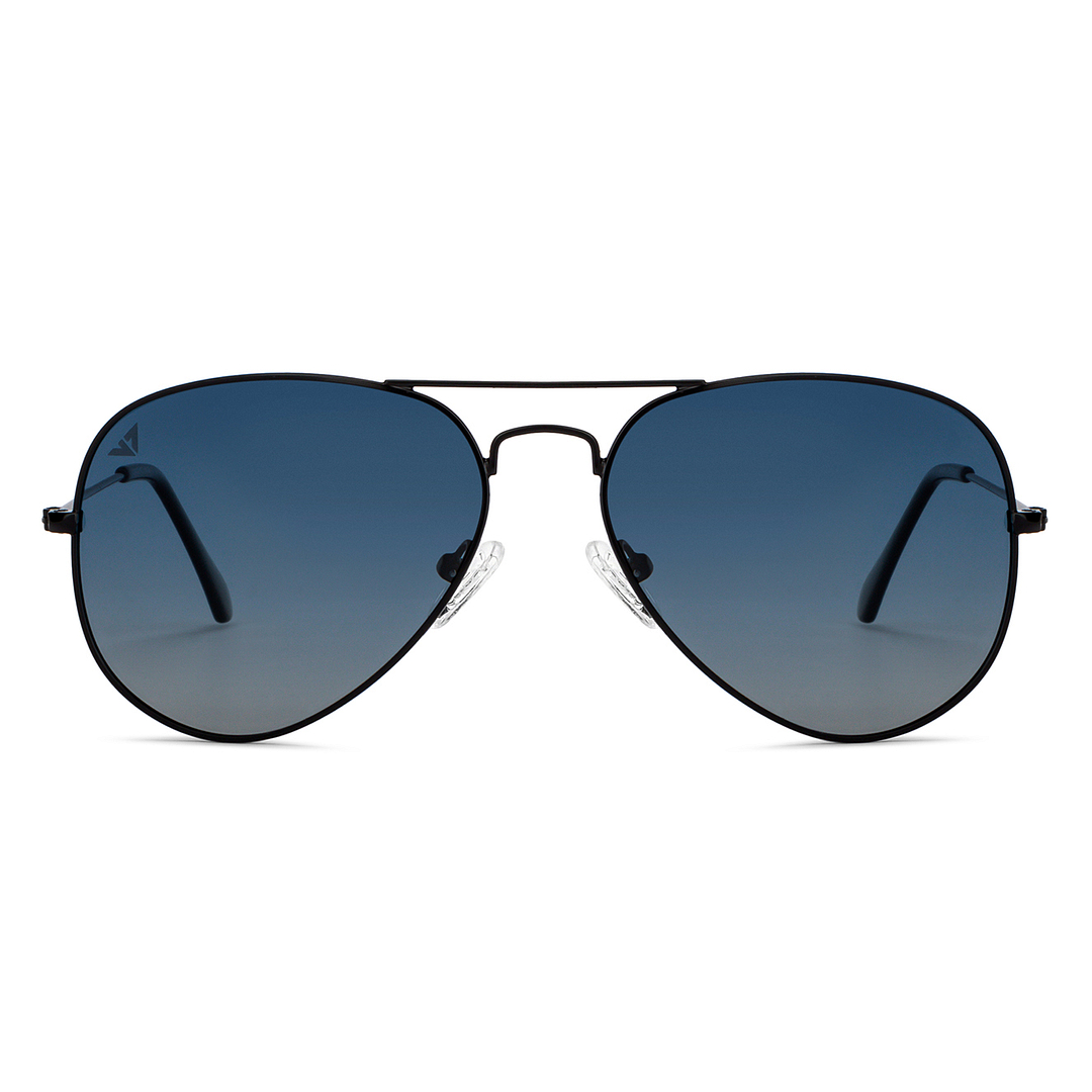 Vincent Chase Polarized Black Full Rim Aviator right side