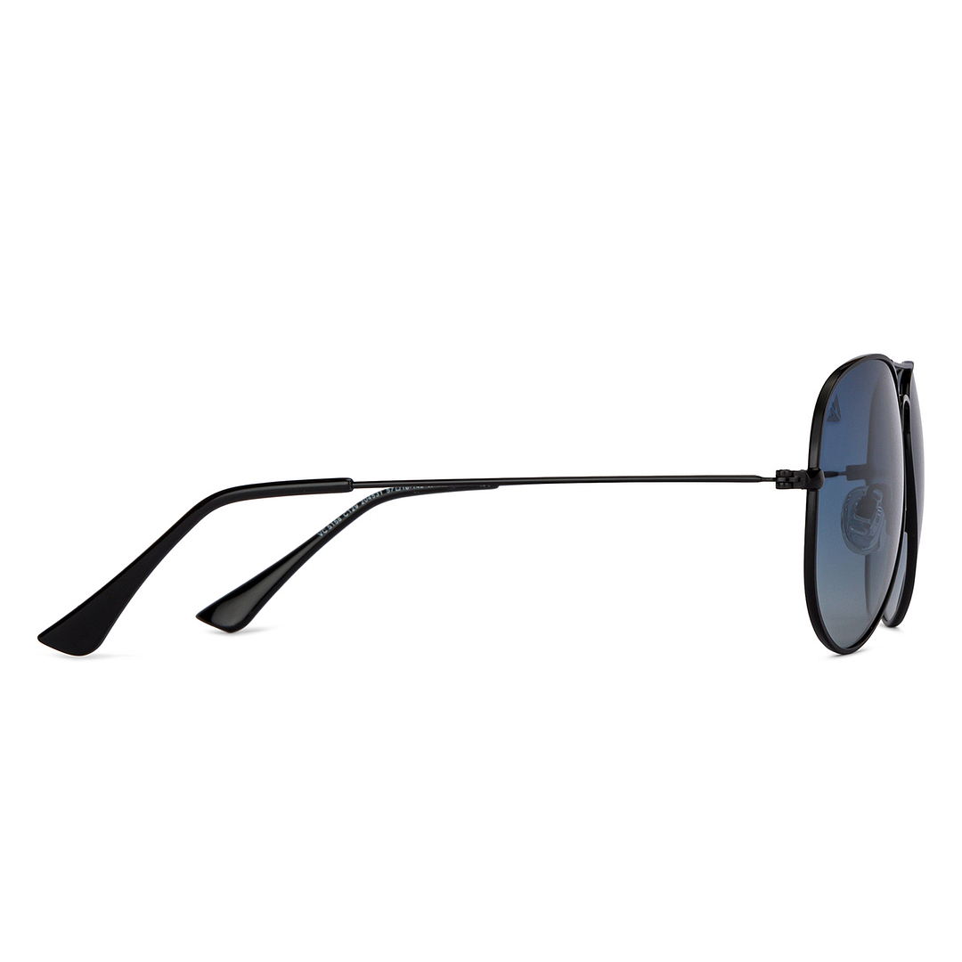 Vincent Chase Polarized Black Full Rim Aviator left side