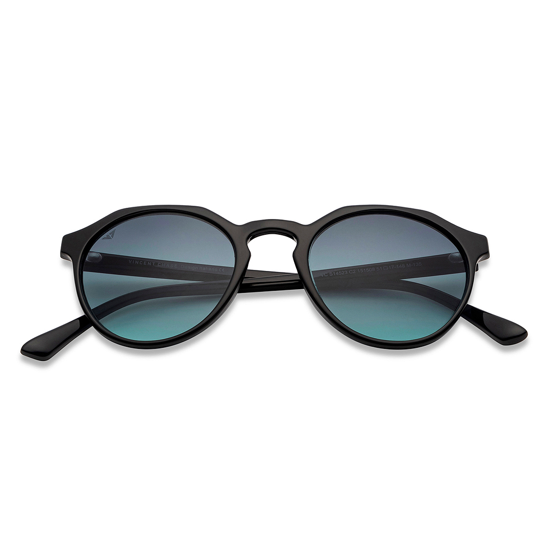 Vincent Chase Online Black Full Rim Round left side