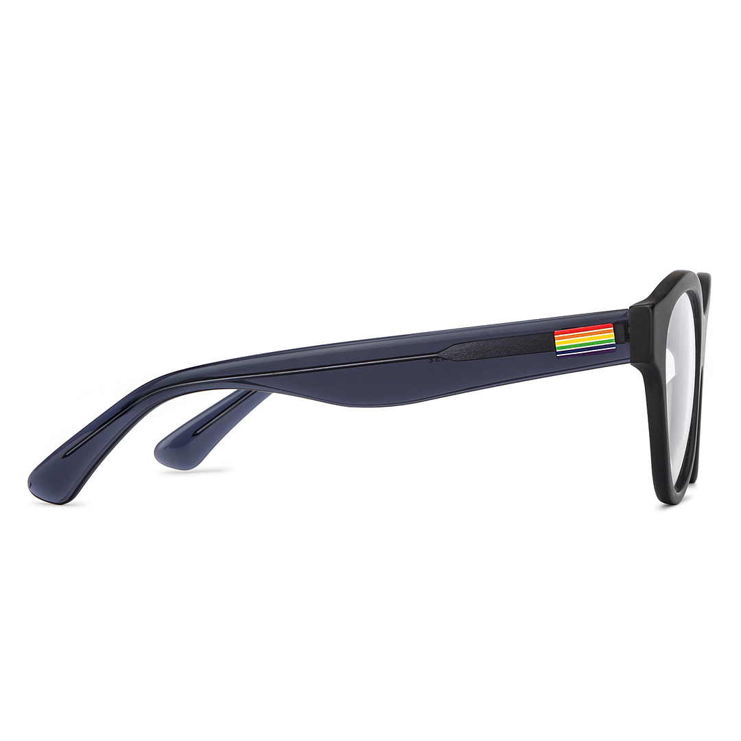 Vincent Chase Online Black Full Rim Round left side