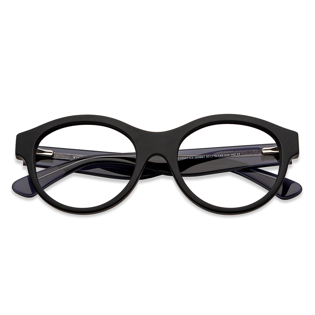 Vincent Chase Online Black Full Rim Round left side