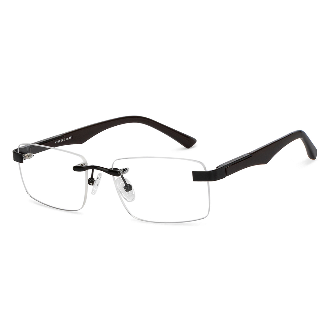 Vincent Chase Online Black Rimless Rectangle right side