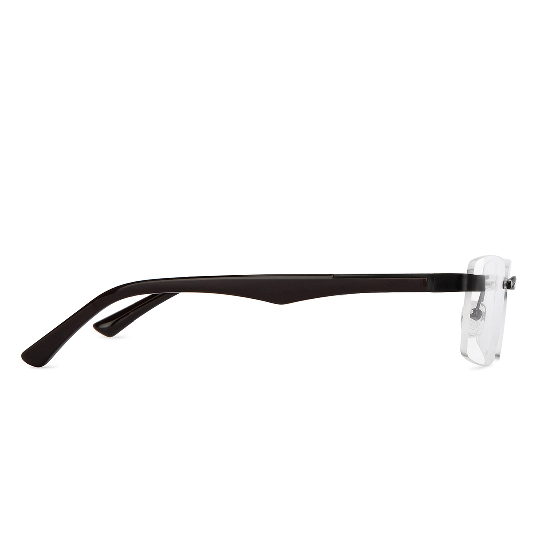 Vincent Chase Online Black Rimless Rectangle left side