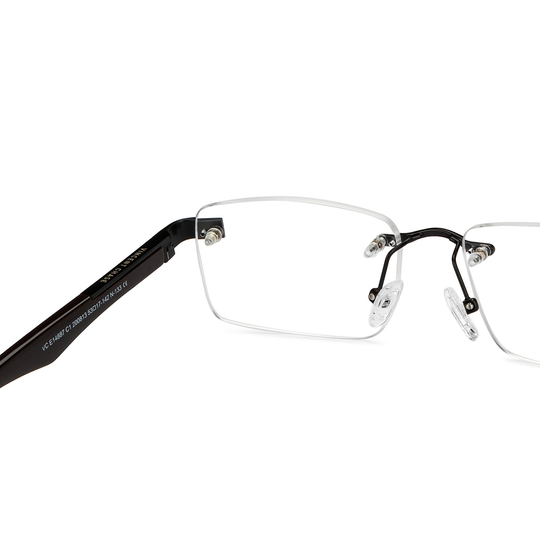 Vincent Chase Online Black Rimless Rectangle right side