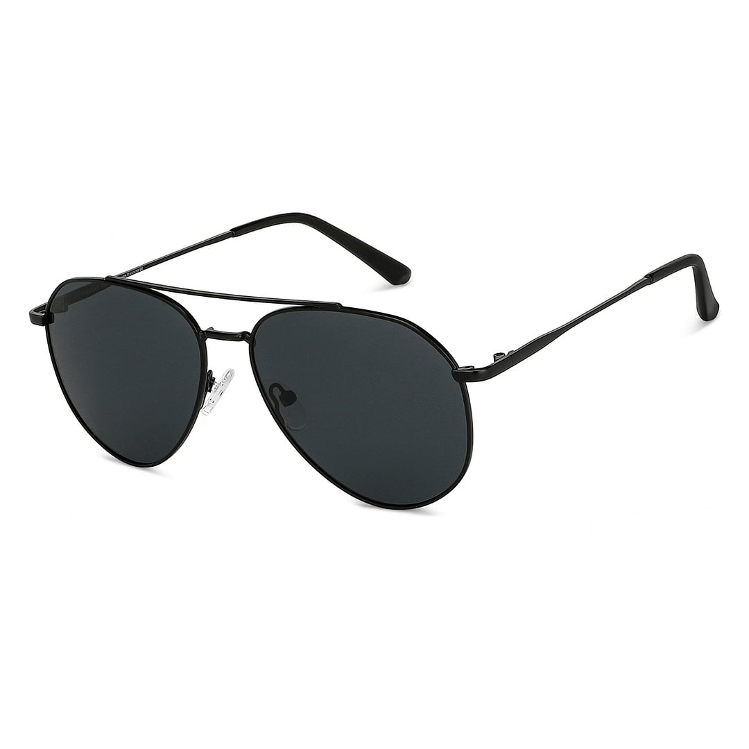 Vincent Chase Polarized Black Full Rim Aviator left side