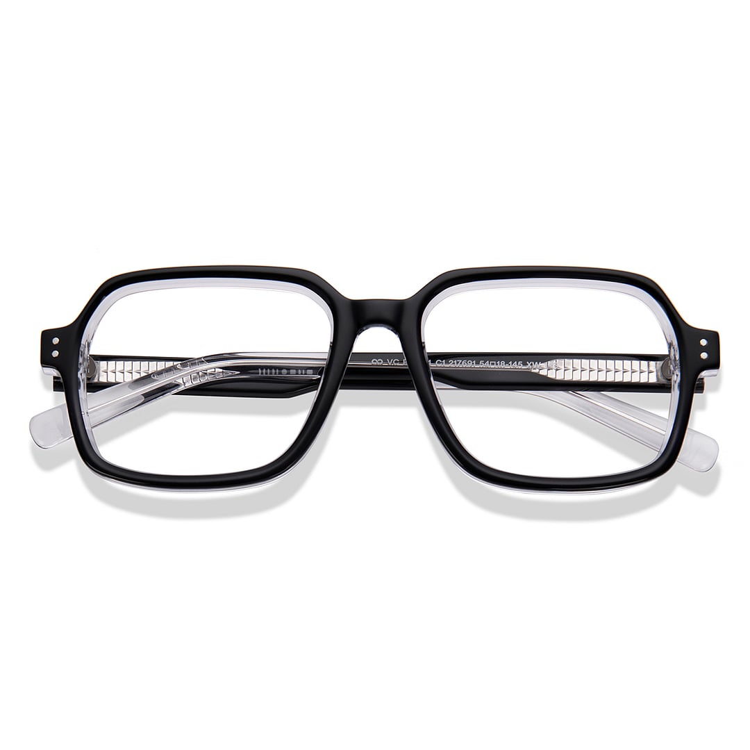 Vincent Chase Black Full Rim Geometric right side