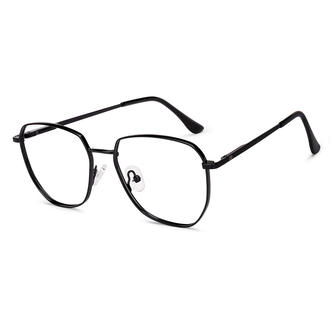 Vincent Chase Black Full Rim Geometric right side