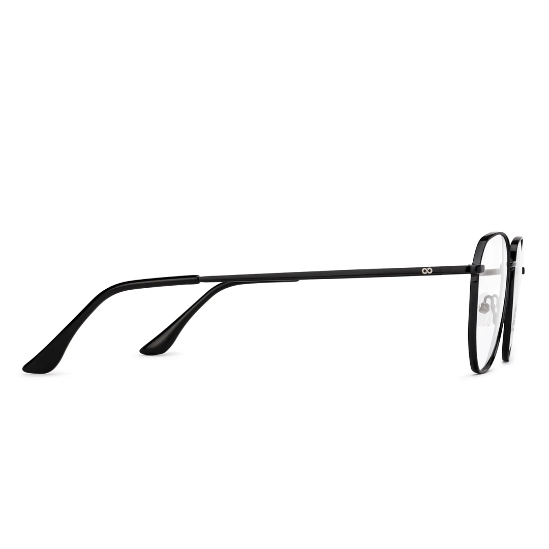 Vincent Chase Black Full Rim Geometric left side