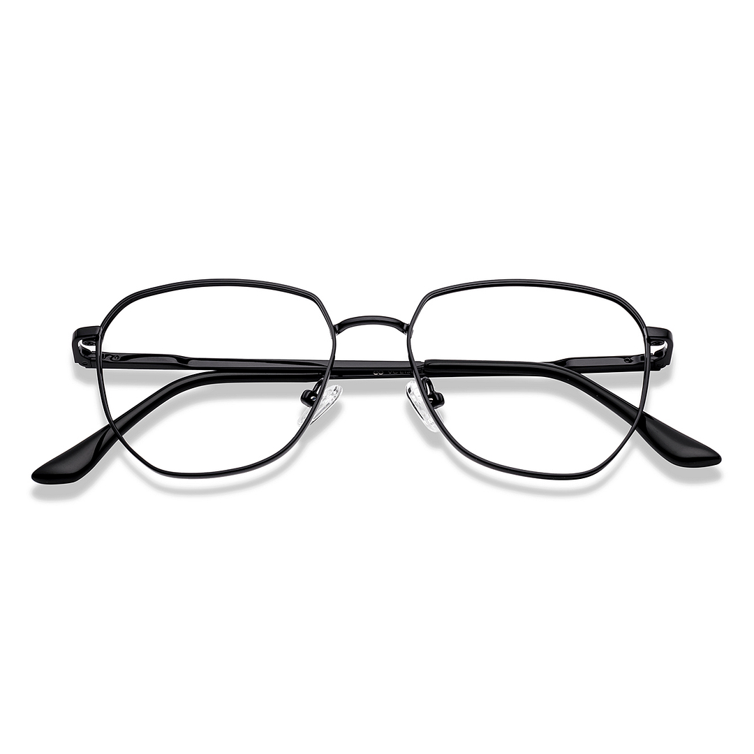 Vincent Chase Black Full Rim Geometric left side