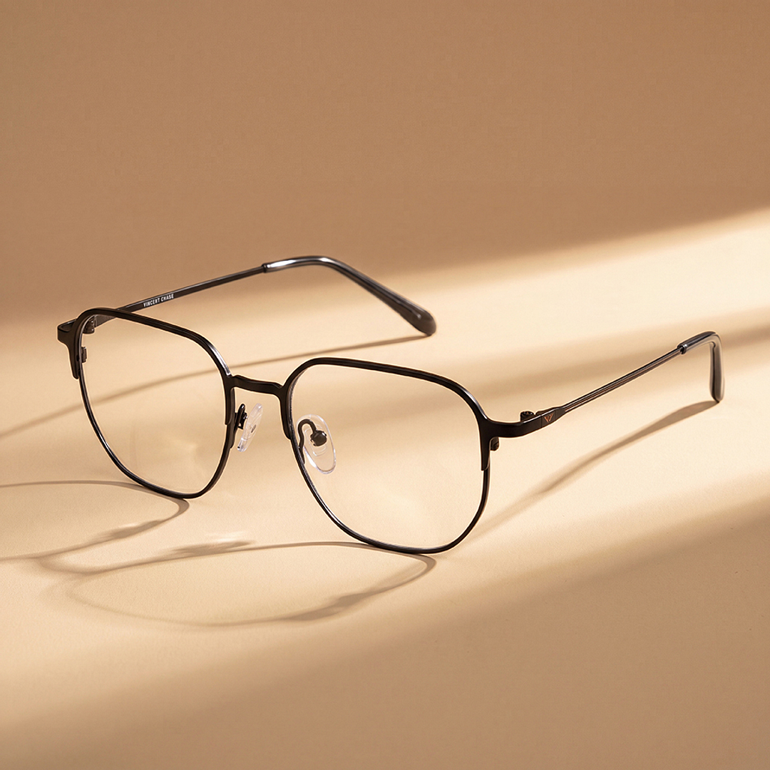 Buy Black Full Rim Geometric Vincent Chase SLEEK STEEL VC E15478