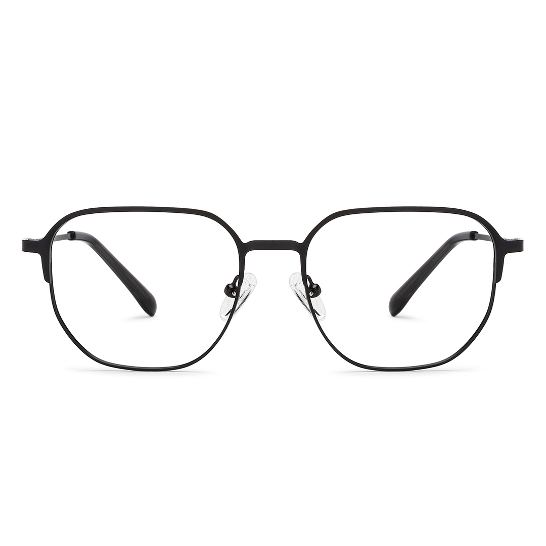 Vincent Chase Black Full Rim Geometric left side