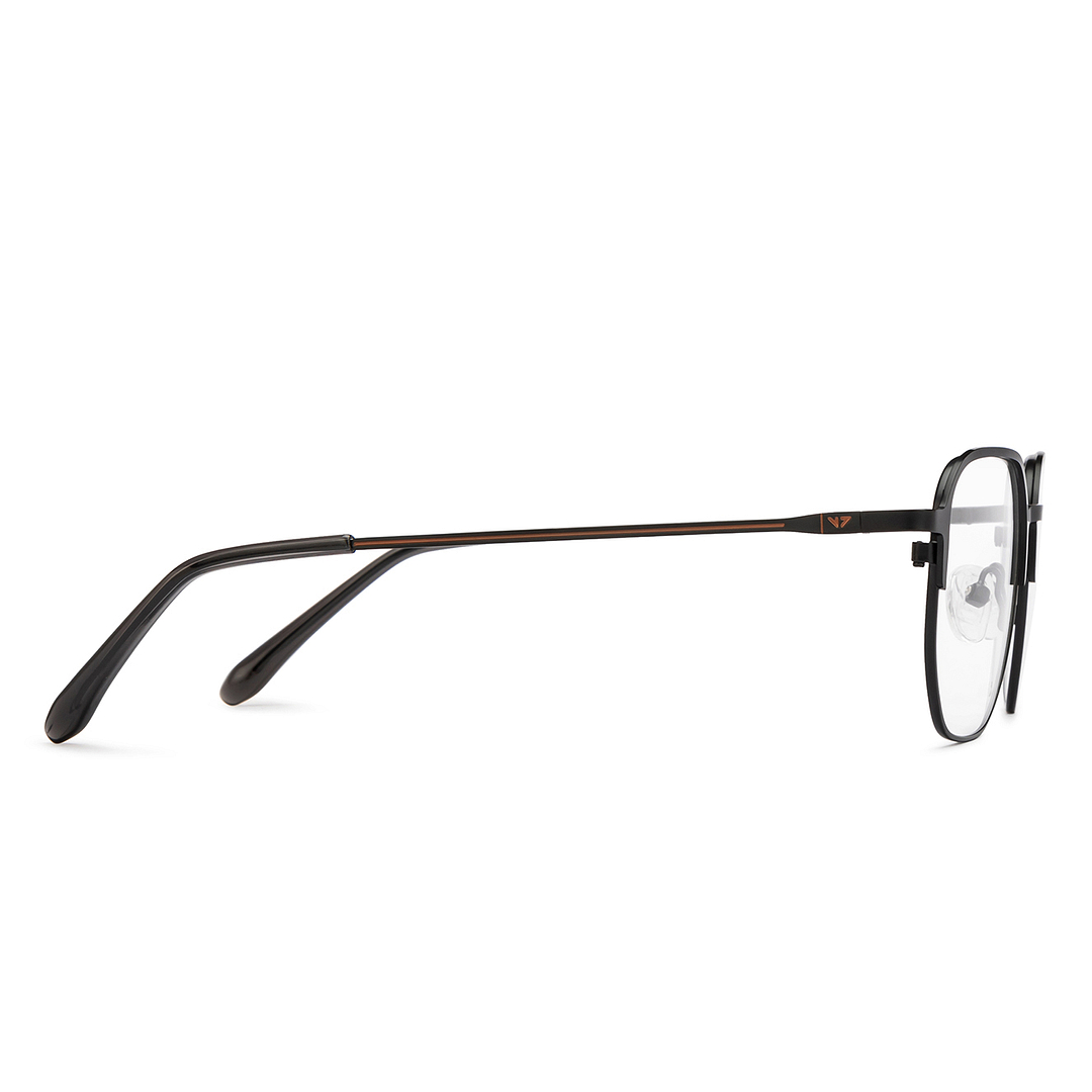 Vincent Chase Black Full Rim Geometric left side