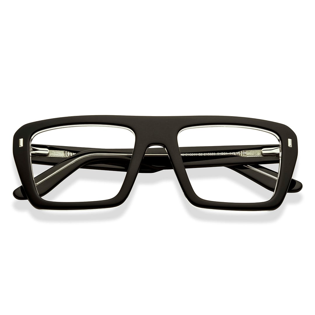 Vincent Chase Black Full Rim Square left side