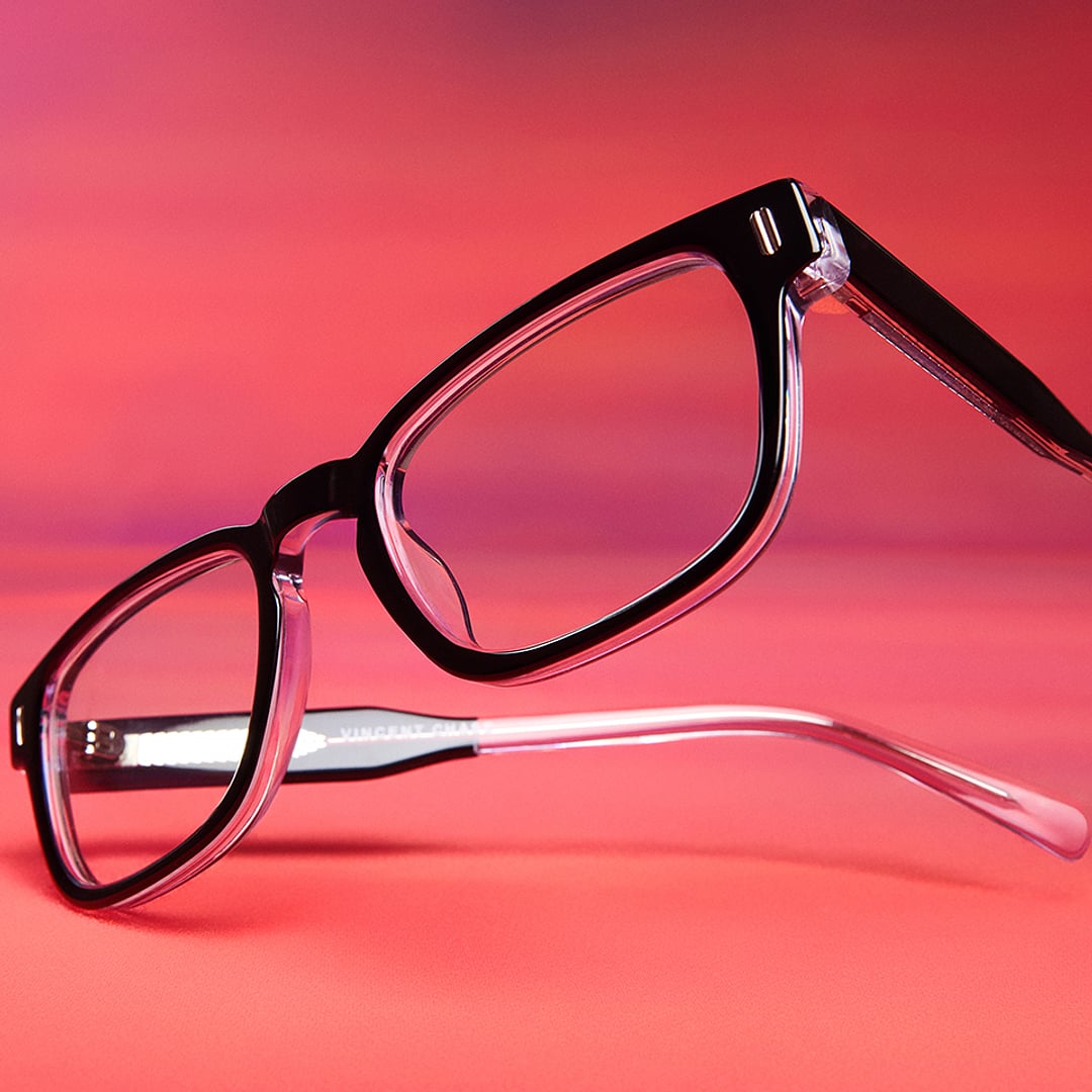 Vincent Chase Black Full Rim Rectangle right side