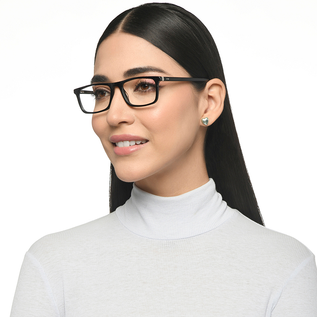 Vincent Chase Black Full Rim Rectangle right side