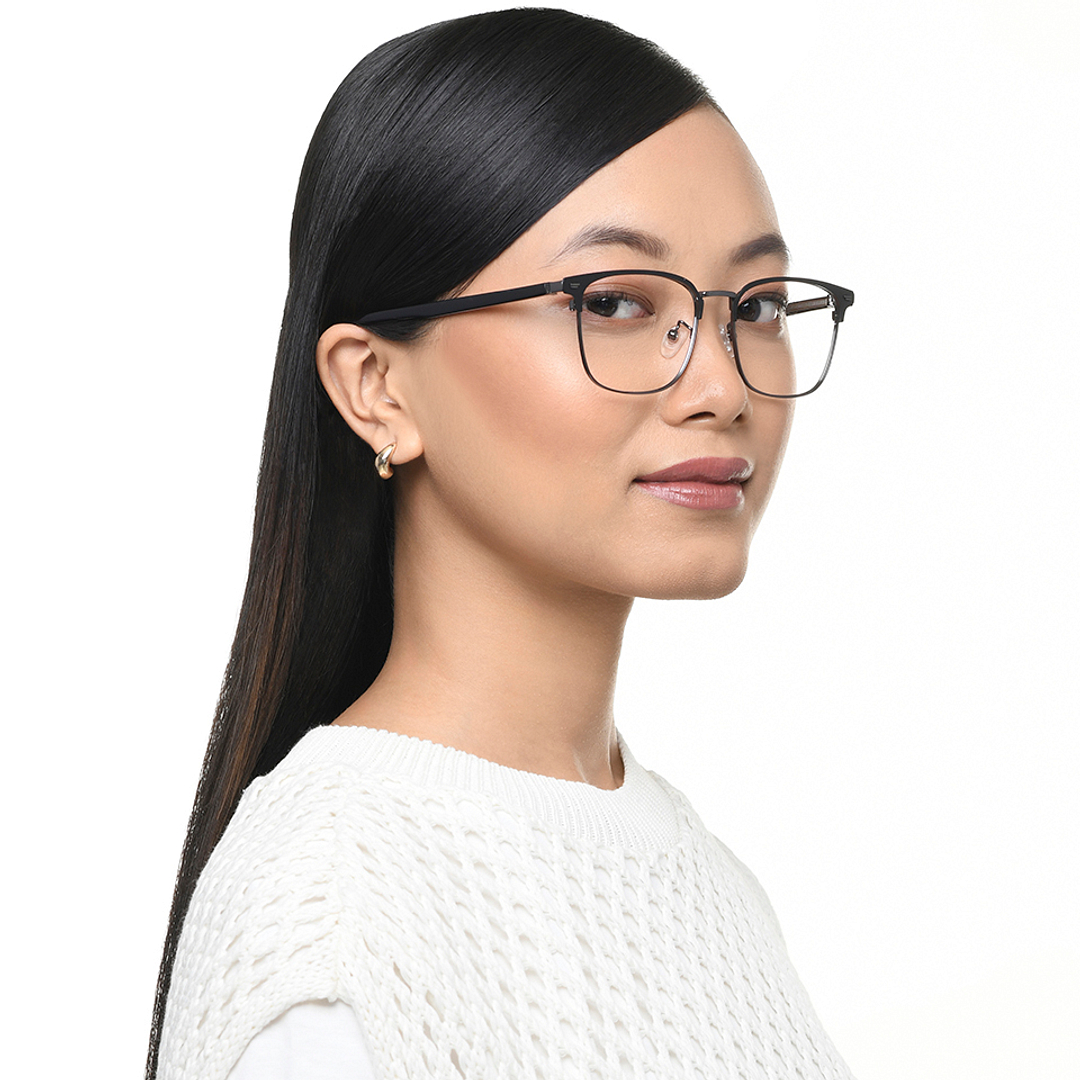 Vincent Chase Online Black Full Rim Square left side