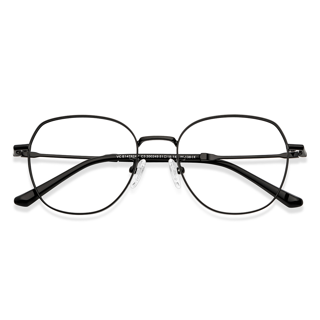 Vincent Chase Online Black Full Rim Round left side