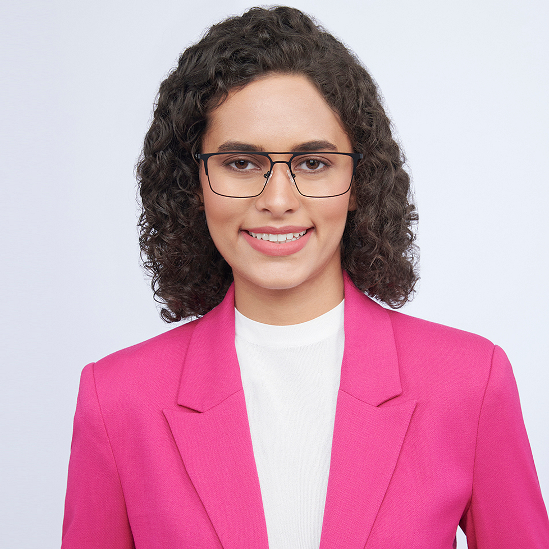 Vincent Chase Online Black Full Rim Rectangle left side