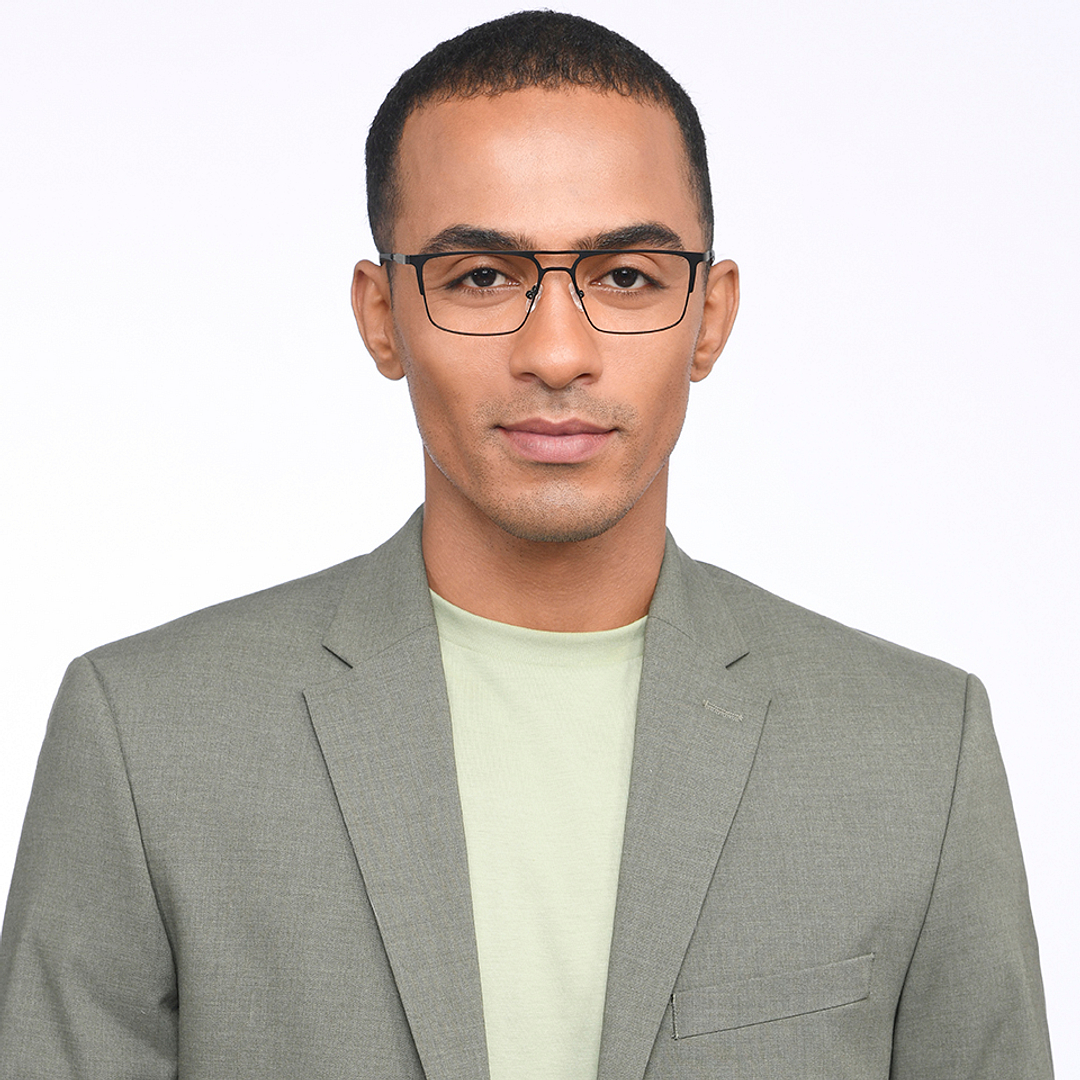 Vincent Chase Online Black Full Rim Rectangle left side