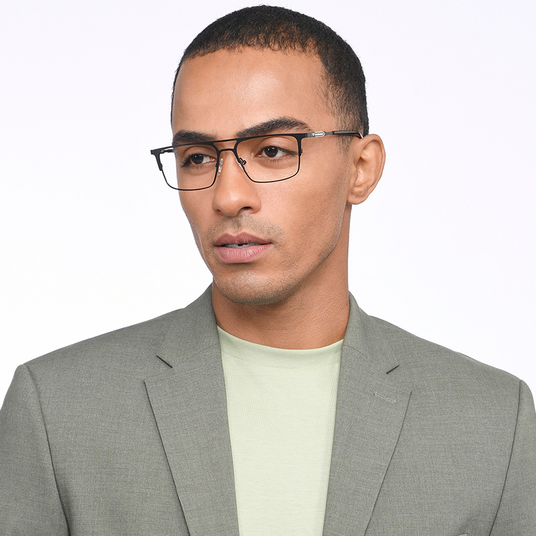 Vincent Chase Online Black Full Rim Rectangle right side