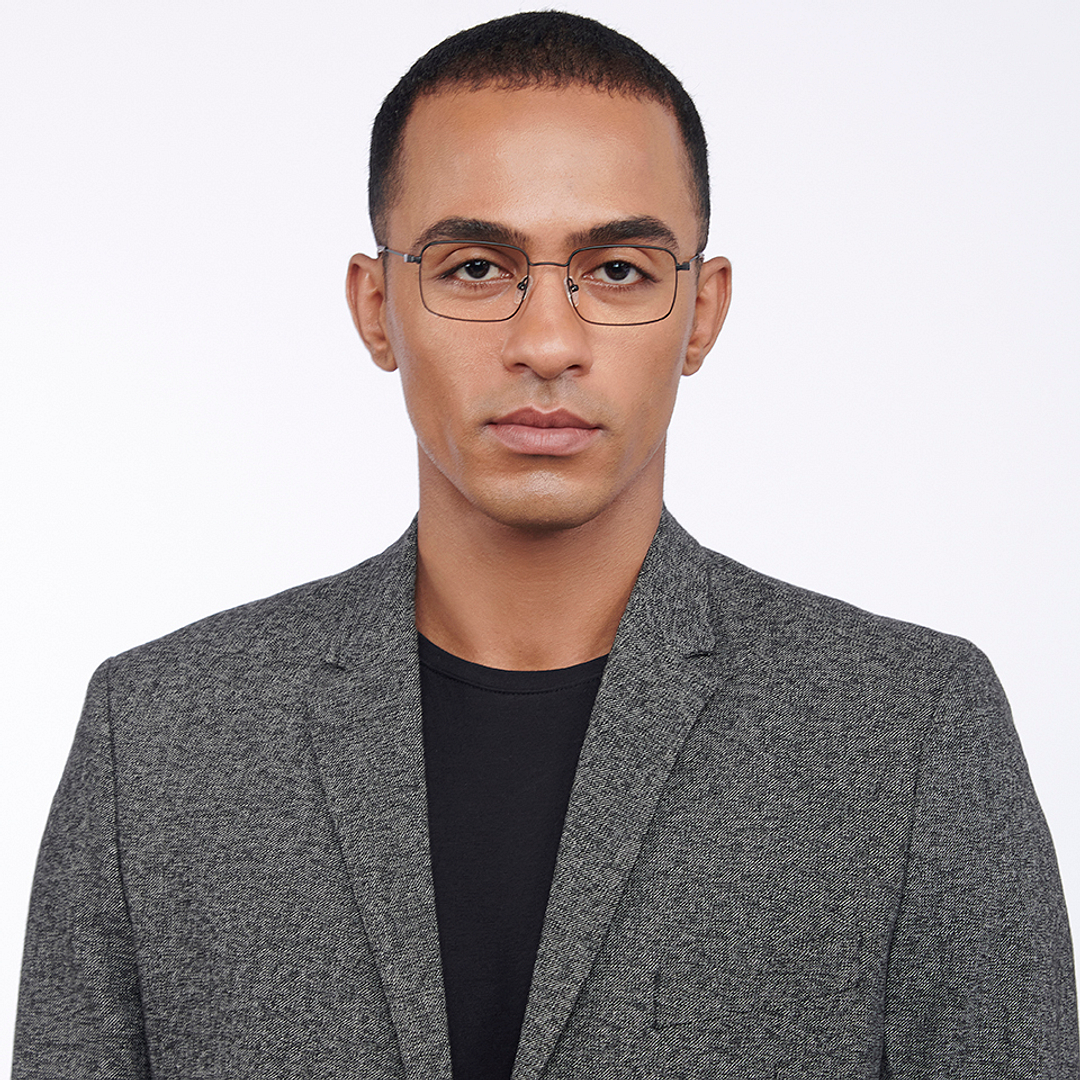 Vincent Chase Online Black Full Rim Rectangle left side