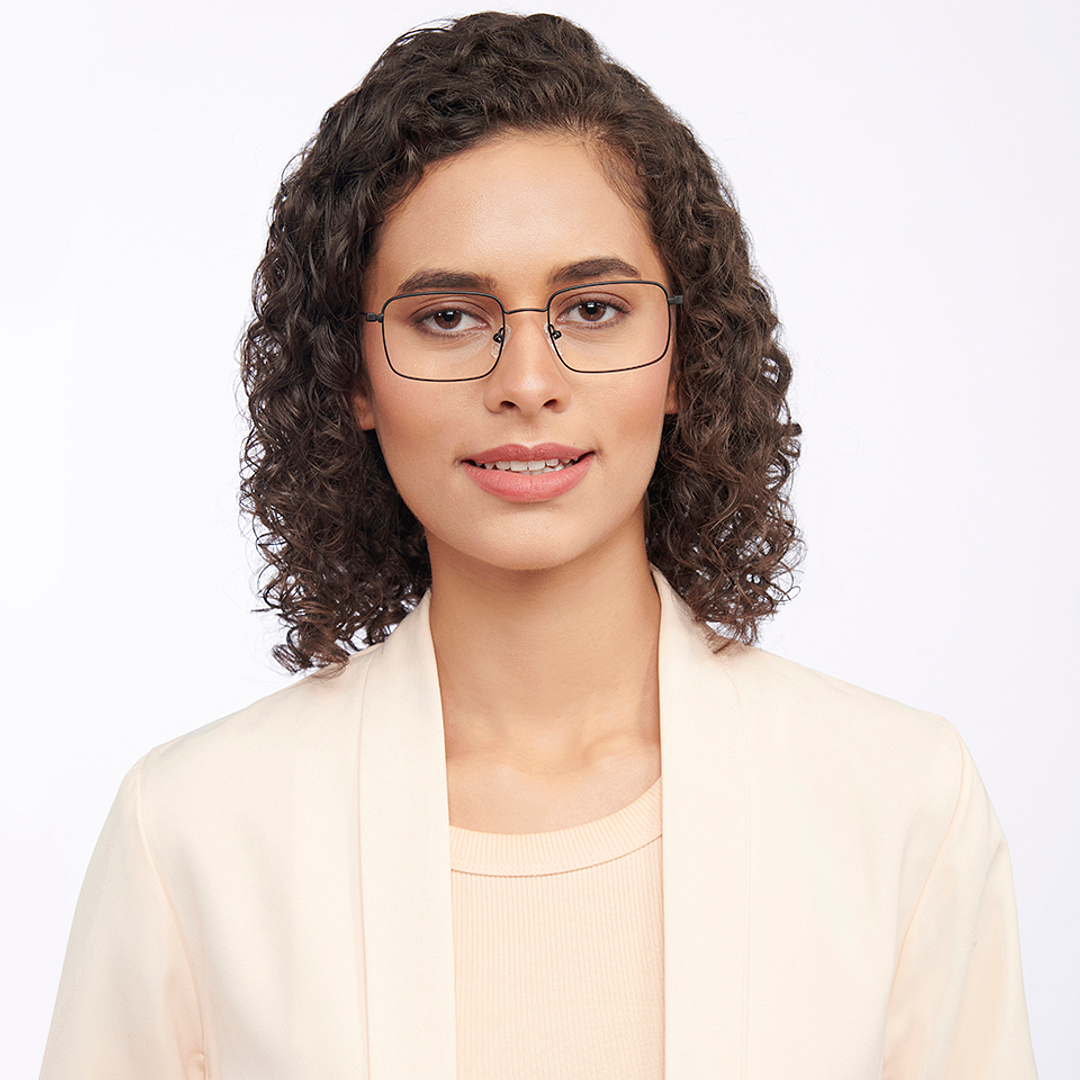 Vincent Chase Online Black Full Rim Rectangle left side