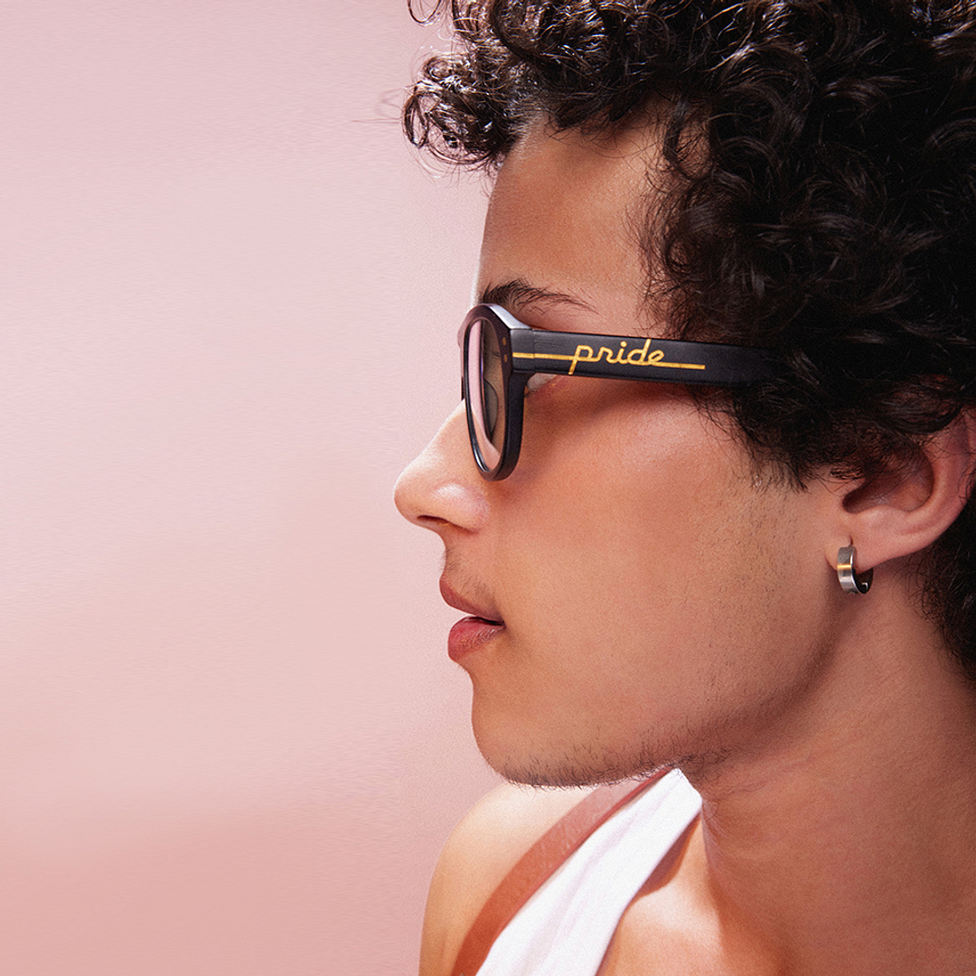 Vincent Chase Online Black Full Rim Round left side