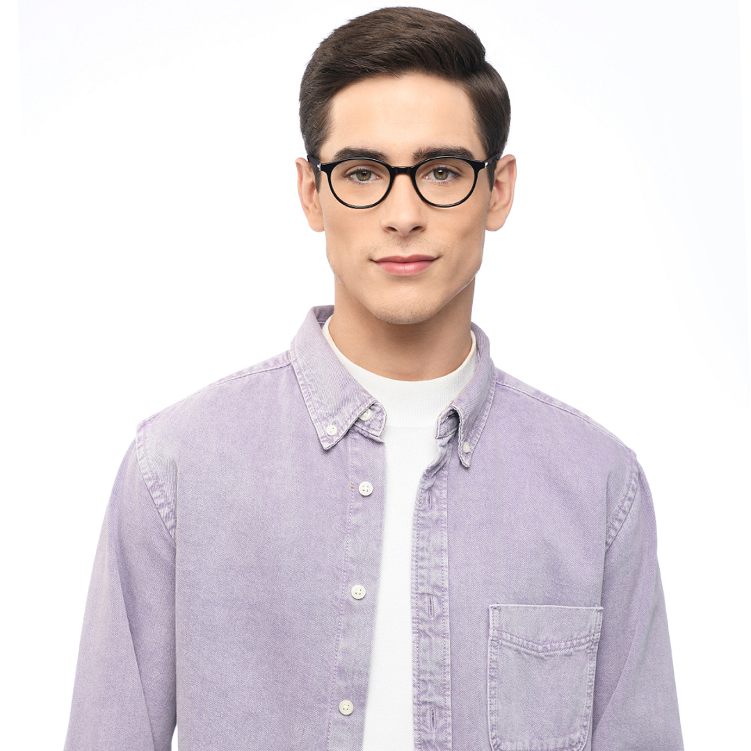 Vincent Chase Black Full Rim Round right side