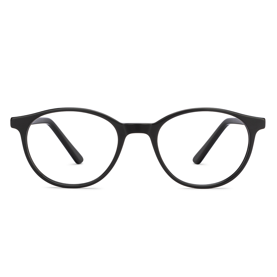 Vincent Chase Black Full Rim Round left side