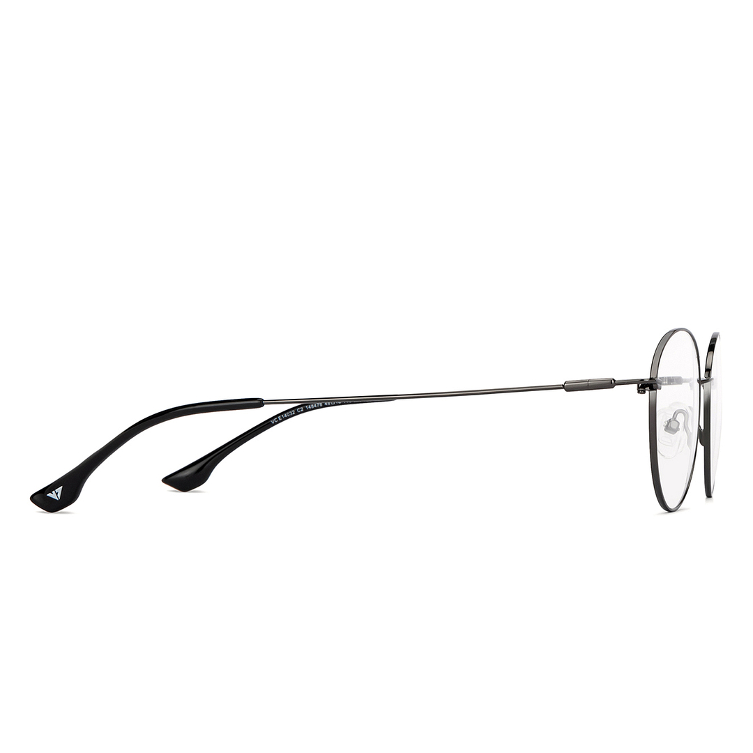 Vincent Chase Black Full Rim Round left side